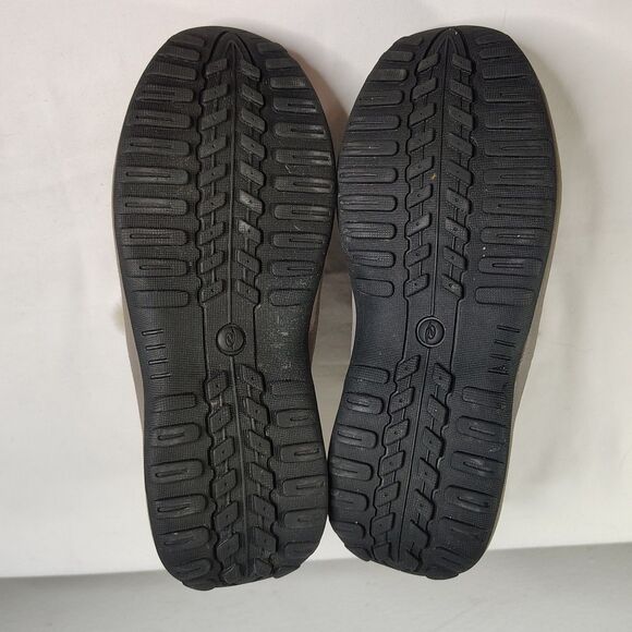 EASY SPIRIT Serras Grey Suede Ankle Boots 5 Women's Faux Fur Lined Button Strap - Picture 5 of 6